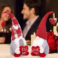 HKM-632275 Cotton Stuffed Faceless Doll Pendant for Valentine's Day Gift