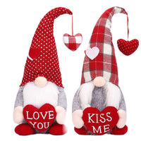 HKM-632275 Cotton Stuffed Faceless Doll Pendant for Valentine's Day Gift