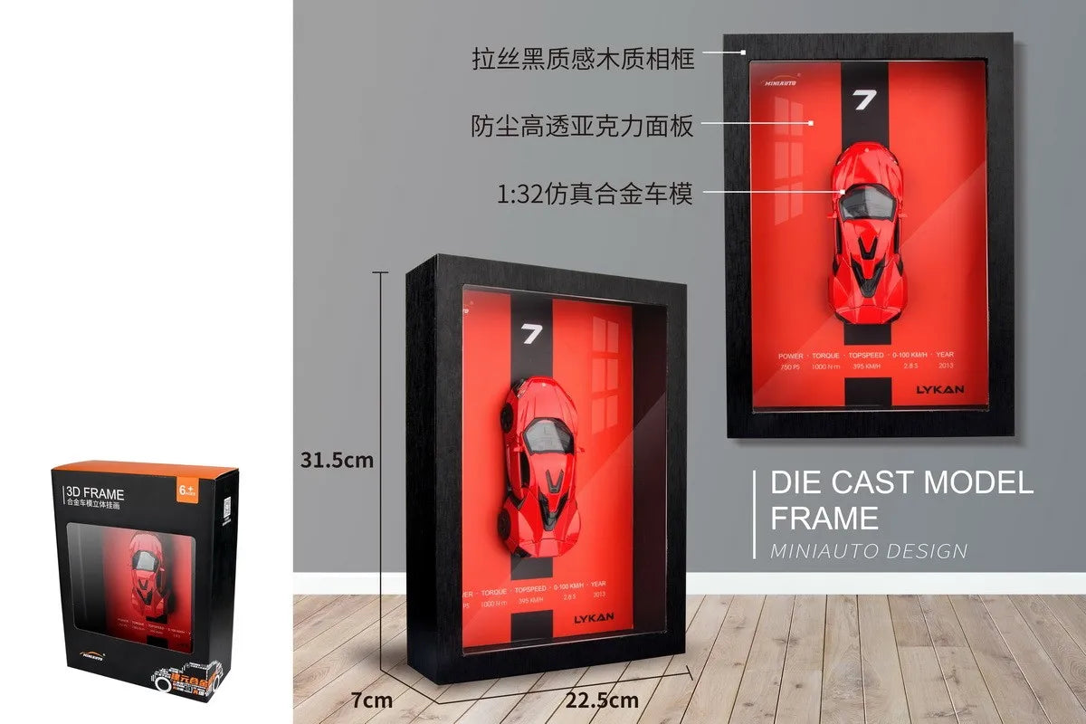 HKM-632403 1:32 Scale Mini Metal Sports Car Model for Home Decoration and Collection