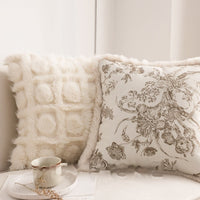 HKM-632403 Gentle Luxury Retro French Printed Plush Pillowcase - Multiple Styles Available