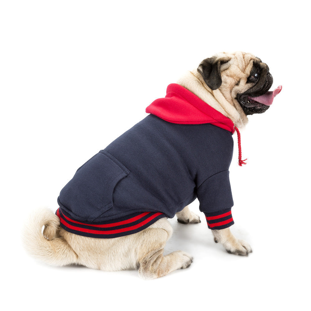 HKM-632467 Color-Matching Cotton Sweater for Pets with Pocket - Warm, Breathable, and Easy to Wear