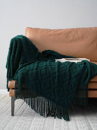 HKM-632595 Jacquard Knitted Acrylic Fiber Bed Runner for Sofa in Multiple Colors