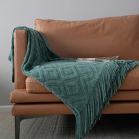 HKM-632595 Jacquard Knitted Acrylic Fiber Bed Runner for Sofa in Multiple Colors
