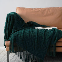 HKM-632595 Jacquard Knitted Acrylic Fiber Bed Runner for Sofa in Multiple Colors