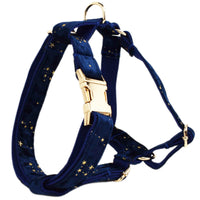 HKM-632787 Adjustable Velvet Fabric Dog Collar with Leash, Bow Knot, Flower, Vest, and Poop Bag