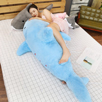 HKM-633043 Shark Plush Pillow in Blue, Pink, Gray - Available in 50cm, 75cm, 100cm Sizes