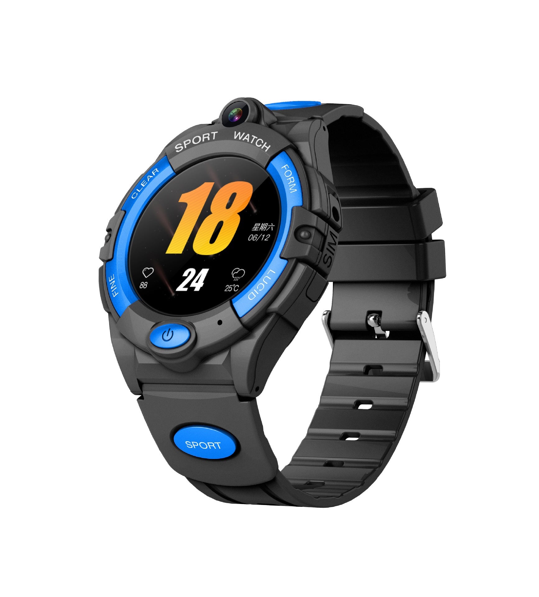 HKM-633107 4G Full Netcom Video Call Smart Watch for Children, Students, and Seniors - Health Monitoring & Entertainment Features