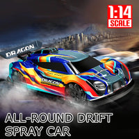 HKM-633171 1:14 Electric Remote Control Stunt Drift Car - 4 Channel Off-Road Vehicle for Kids 5+