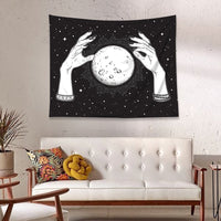 HKM-633299 Lunar Plush Decorative Tapestry - Peach Skin Mercerized Material, 100x75 cm, 150x130 cm, 200x100 cm, Machine Washable