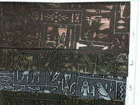 HKM-633427 Egyptian Antique Pattern PVC Leather Fabric for Multifunctional Use