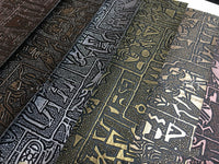 HKM-633427 Egyptian Antique Pattern PVC Leather Fabric for Multifunctional Use