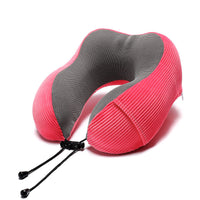 HKM-633427 U-Shaped Memory Foam Pillow with Magnetic Stripe Design - 30x30x12 cm