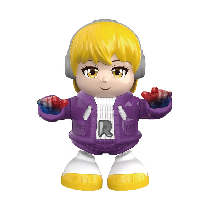 HKM-633555 Educational Electric Dancing Light Singing Robot Toy for Boys and Girls Age 2-13, Battery Operated with Sound and Light, Mechanical Doll
