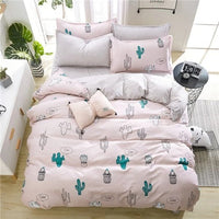HKM-633555 Elegant 4-Piece Bed Linen Set for 1.5m & 2.2m Beds