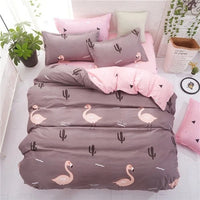 HKM-633555 Elegant 4-Piece Bed Linen Set for 1.5m & 2.2m Beds