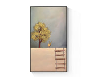 HKM-633747 Abstract Nature Landscape Canvas Painting - Single Frame Oil on Canvas Art