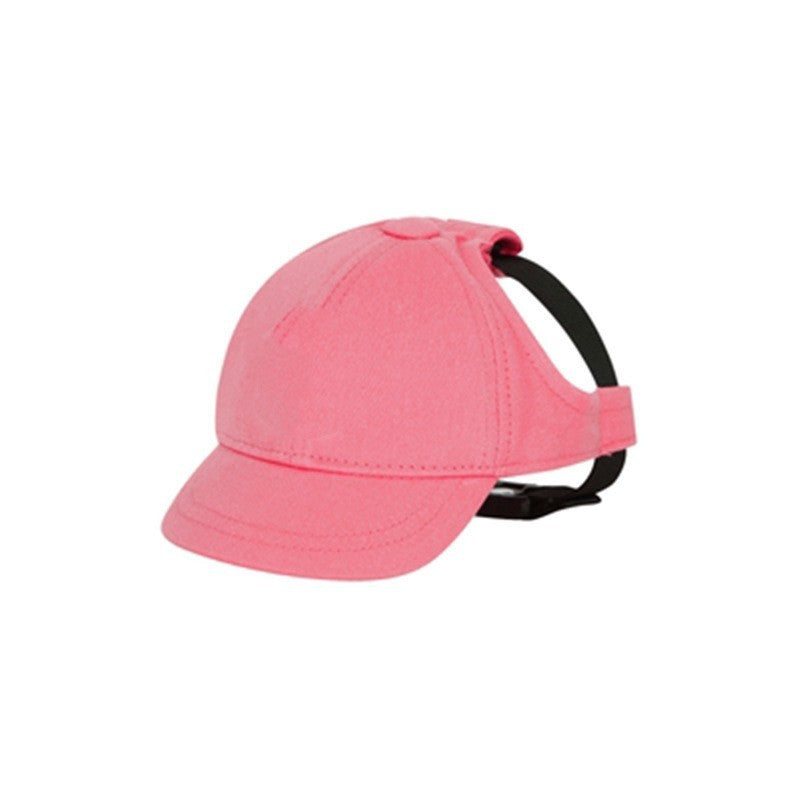 HKM-633747 Adjustable Sun-Proof Pet Hat for Exposed Ears in Monochrome Colors