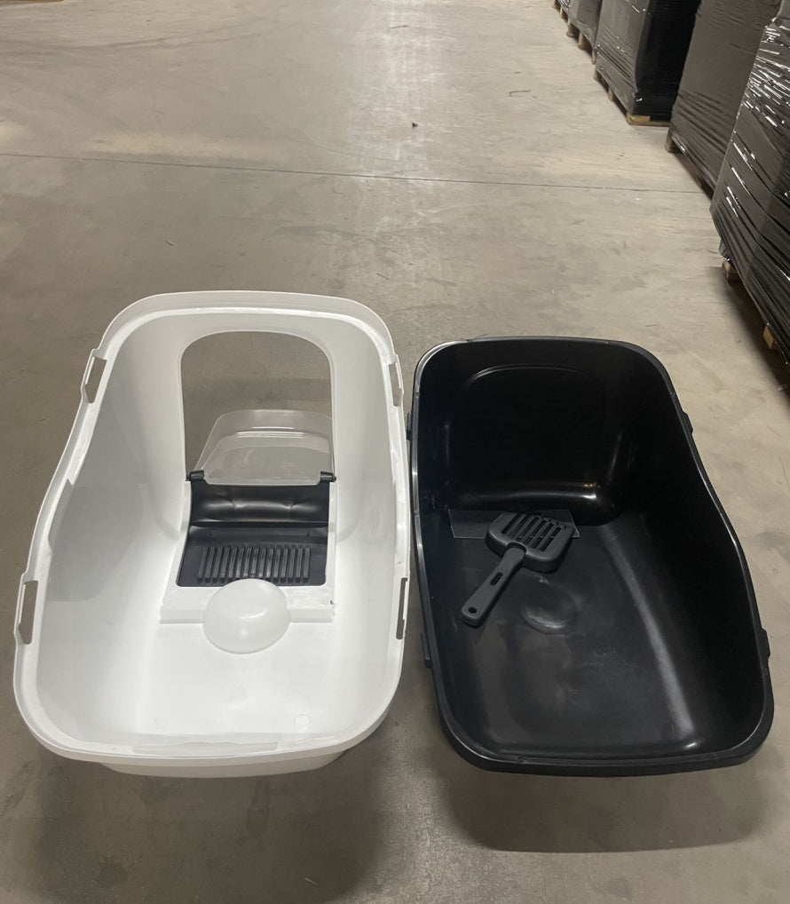 HKM-633747 Cat Toilet System for Easy Litter Maintenance and Odor Control