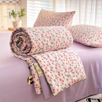 HKM-633747 Summer Quilt for Maternal and Child - Cartoon Design in Washed Cotton, Soybean Fiber Filling, Available in Multiple Sizes