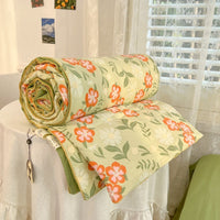 HKM-633747 Summer Quilt for Maternal and Child - Cartoon Design in Washed Cotton, Soybean Fiber Filling, Available in Multiple Sizes
