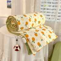 HKM-633747 Summer Quilt for Maternal and Child - Cartoon Design in Washed Cotton, Soybean Fiber Filling, Available in Multiple Sizes