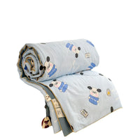 HKM-633747 Summer Quilt for Maternal and Child - Cartoon Design in Washed Cotton, Soybean Fiber Filling, Available in Multiple Sizes