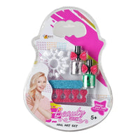HKM-634003 DIY Princess Makeup Set for Girls with Washable Scented Nail and Lip Products, Age 5 and Up