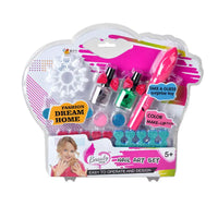 HKM-634003 DIY Princess Makeup Set for Girls with Washable Scented Nail and Lip Products, Age 5 and Up