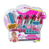HKM-634003 DIY Princess Makeup Set for Girls with Washable Scented Nail and Lip Products, Age 5 and Up