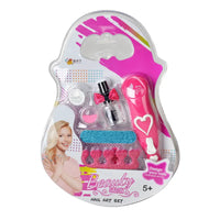 HKM-634003 DIY Princess Makeup Set for Girls with Washable Scented Nail and Lip Products, Age 5 and Up