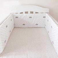 HKM-634067 Kids' Pure Cotton Removable Bed Set with Anti-Collision Guardrail and Canopy - 200x30 cm