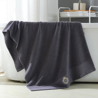 HKM-634131 Cotton Bath Towel Embroidery Set in Gift Box - Available in Elegant Colors