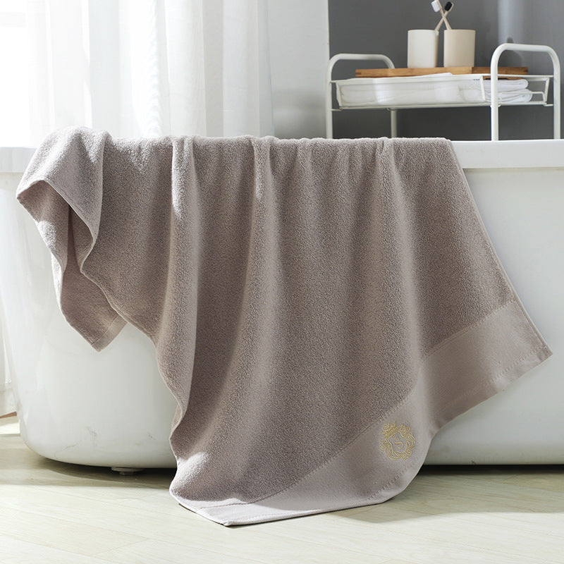 HKM-634131 Cotton Bath Towel Embroidery Set in Gift Box - Available in Elegant Colors
