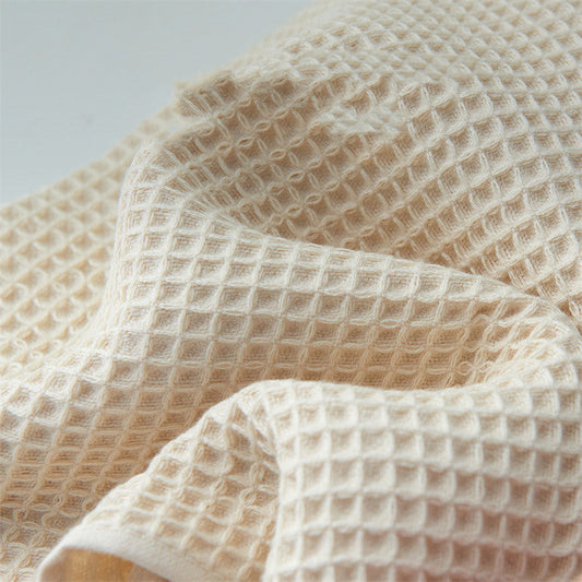 HKM-634323 Pure Cotton Japanese-Style Absorbent Honeycomb Pattern Towels in Multiple Sizes and Colors