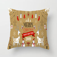 HKM-634707 Cartoon Character Peach Skin Sofa Pillowcase - 45x45 cm, Fawn Color