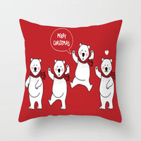 HKM-634707 Cartoon Character Peach Skin Sofa Pillowcase - 45x45 cm, Fawn Color