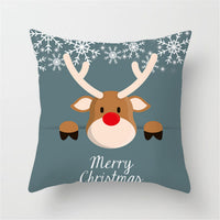 HKM-634707 Cartoon Character Peach Skin Sofa Pillowcase - 45x45 cm, Fawn Color