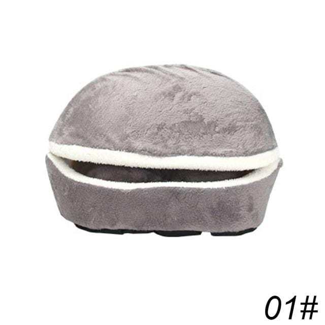 HKM-634707 Cozy Removable Pet Nest in Bright Colors with Arctic Plush and Waterproof Shell