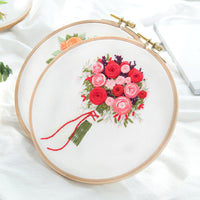 HKM-634899 DIY Hand Embroidery Kit with Cotton Canvas and Complete Accessories