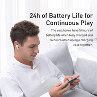 HKM-634963 Waterproof Dual Monaural Noise-cancelling Earphones with Sound Activation and Bluetooth 5.0 Connectivity