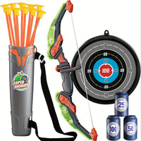 HKM-635155 LED Bow and Arrow Shooting Set with Suction Cup Target for Indoor and Outdoor Fun