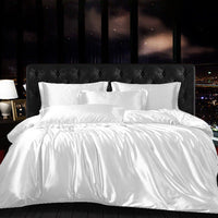 HKM-635219 Silk Four-Piece Modern Minimalist Quilt Cover Set for Various Bed Sizes