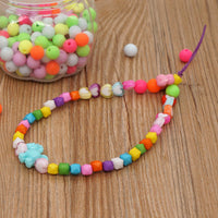 HKM-635283 Candy Color Acrylic Beads Mobile Phone Lanyard with Adjustable Length
