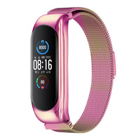 HKM-635411 Three-Bead Metal Wristband for Mi Band 3/4 and Mi Band 5 - 24.5cm