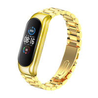 HKM-635411 Three-Bead Metal Wristband for Mi Band 3/4 and Mi Band 5 - 24.5cm
