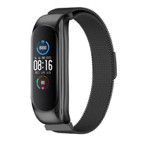 HKM-635411 Three-Bead Metal Wristband for Mi Band 3/4 and Mi Band 5 - 24.5cm