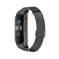 HKM-635411 Three-Bead Metal Wristband for Mi Band 3/4 and Mi Band 5 - 24.5cm