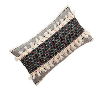 HKM-635731 Bohemian Cotton Hand-Woven Pillow - Multiple Sizes Available