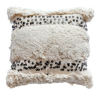 HKM-635731 Bohemian Cotton Hand-Woven Pillow - Multiple Sizes Available