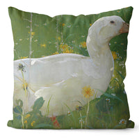 HKM-635859 Home Art Double-Sided Velvet and Linen Oil Painting Pillow Cover - 45x45cm